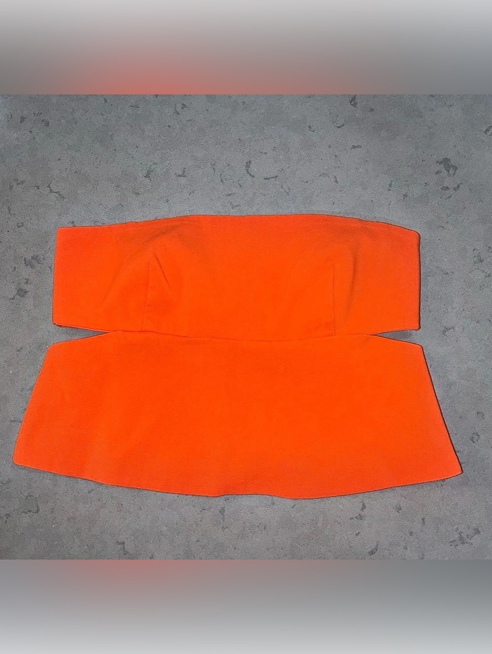 Zara Crop Top with Cutouts Orange
